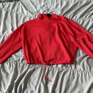 Red Fishnet Hoodie